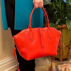 J. Crew Leather Top Handle (Cross Body) Hand Bag